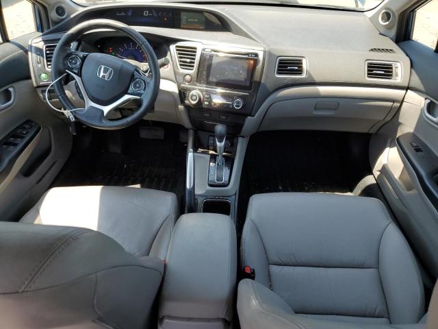 2HGFB2F98FH527697 - 2015 HONDA CIVIC EXL ლურჯი ფოტო 8