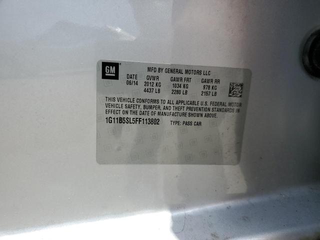 1G11B5SL5FF113802 - 2015 CHEVROLET MALIBU LS SILVER photo 12