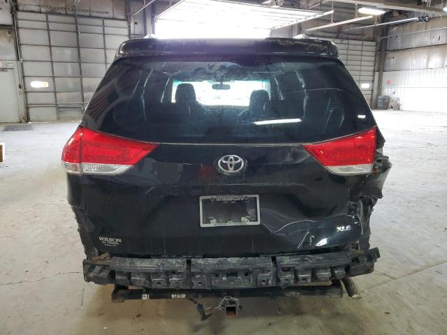 5TDYK3DC1DS349688 - 2013 TOYOTA SIENNA XLE BLACK photo 6