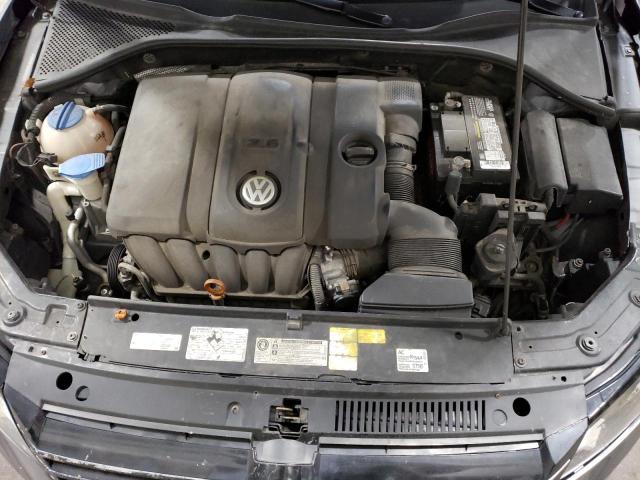 1VWAH7A34CC018189 - 2012 VOLKSWAGEN PASSAT S GRAY photo 11