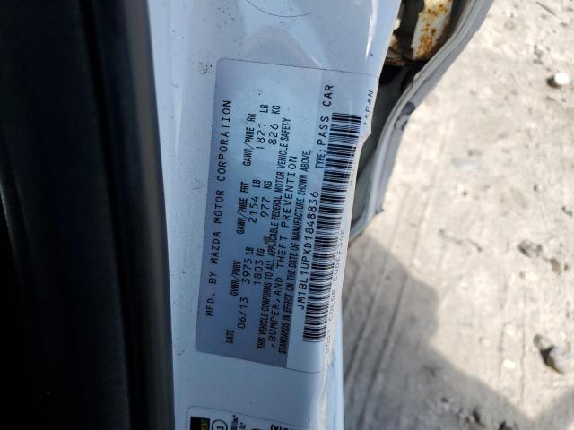 JM1BL1UPXD1848836 - 2013 MAZDA 3 I WHITE photo 12