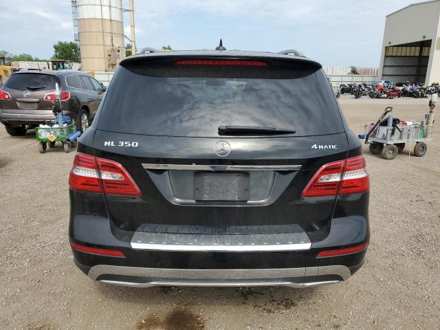 4JGDA5HB0CA023936 - 2012 MERCEDES-BENZ ML 350 4MATIC BLACK photo 6