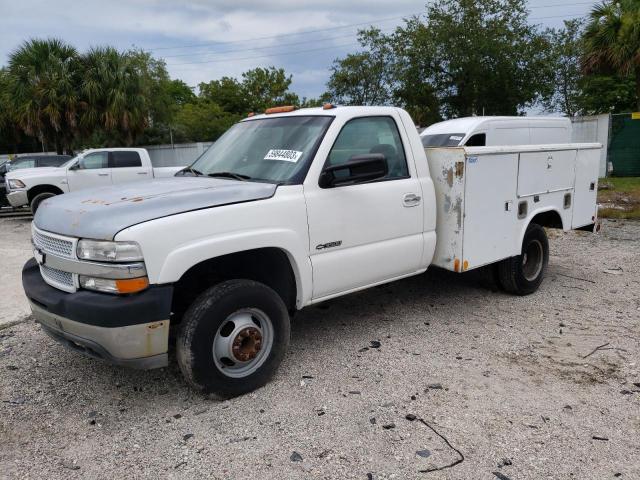 1GBJC34G41E259412 - 2001 CHEVROLET SILVERADO C3500 WHITE photo 1