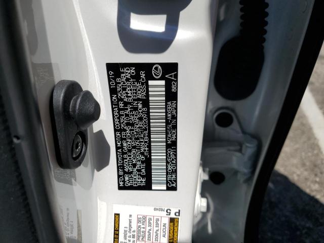 JTHP9JBH4L2020918 - 2020 LEXUS UX 250H WHITE photo 14