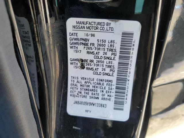 JN8AR05Y9VW133843 - 1997 NISSAN PATHFINDER LE 黑色 照片 12