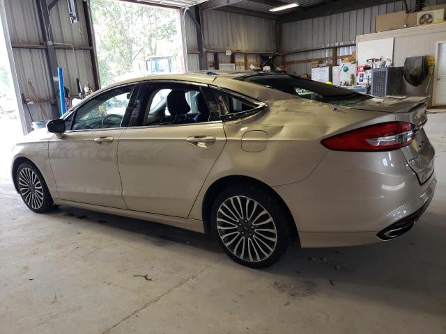 3FA6P0D94JR138775 - 2018 FORD FUSION TITANIUM/PLATINUM BEIGE photo 2