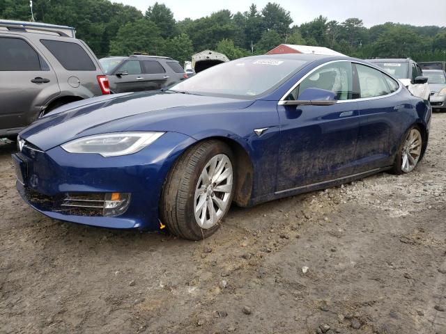 5YJSA1E28HF201566 - 2017 TESLA MODEL S Կապույտ լուսանկար 1