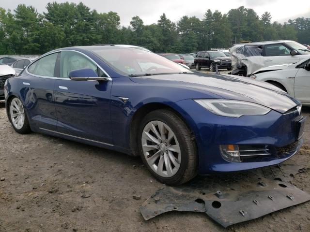 5YJSA1E28HF201566 - 2017 TESLA MODEL S Կապույտ լուսանկար 4
