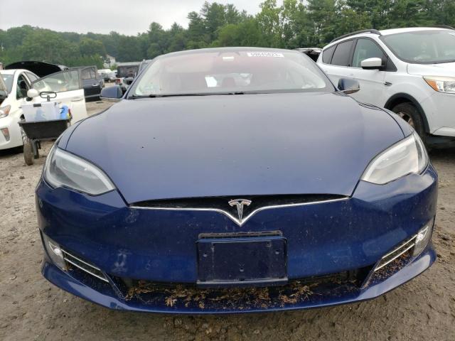 5YJSA1E28HF201566 - 2017 TESLA MODEL S Կապույտ լուսանկար 5