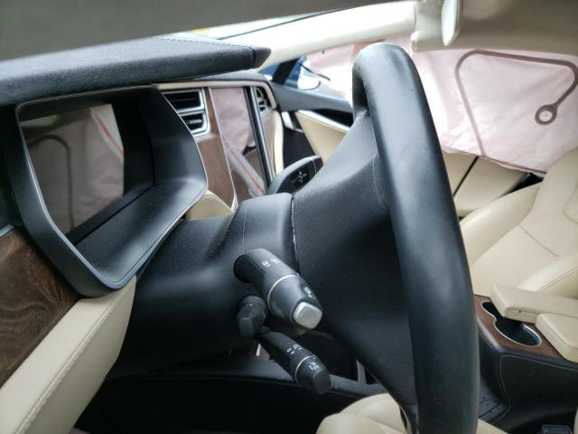 5YJSA1E28HF201566 - 2017 TESLA MODEL S Կապույտ լուսանկար 9