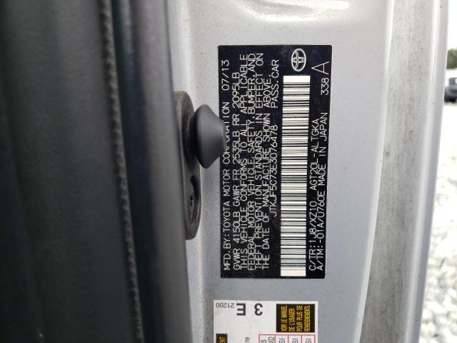 JTKJF5C73E3076478 - 2014 TOYOTA SCION TC 灰色 照片 12