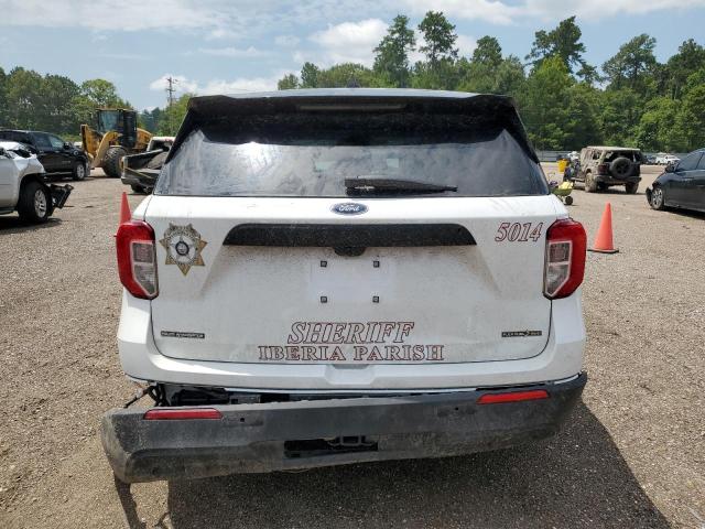 1FM5K8AB5PGA18876 - 2023 FORD EXPLORER POLICE INTERCEPTOR WHITE photo 6