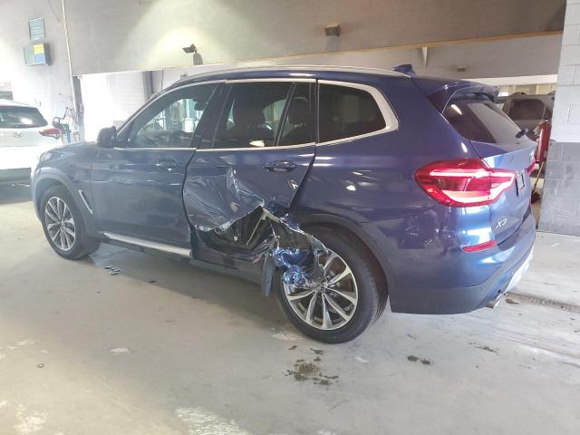 5UXTR9C50KLP97297 - 2019 BMW X3 XDRIVE30I BLUE photo 2