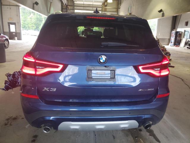 5UXTR9C50KLP97297 - 2019 BMW X3 XDRIVE30I BLUE photo 6