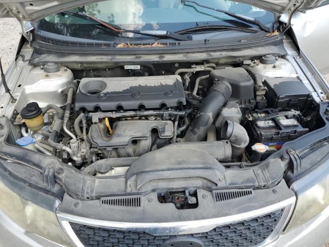 KNAFU4A25C5575091 - 2012 KIA FORTE EX SILVER photo 11