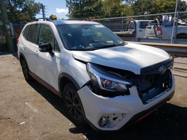 JF2SKAKC2KH501204 - 2019 SUBARU FORESTER SPORT WHITE photo 1