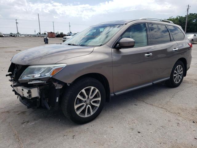 5N1AR2MM4EC624596 - 2014 NISSAN PATHFINDER S TAN photo 1