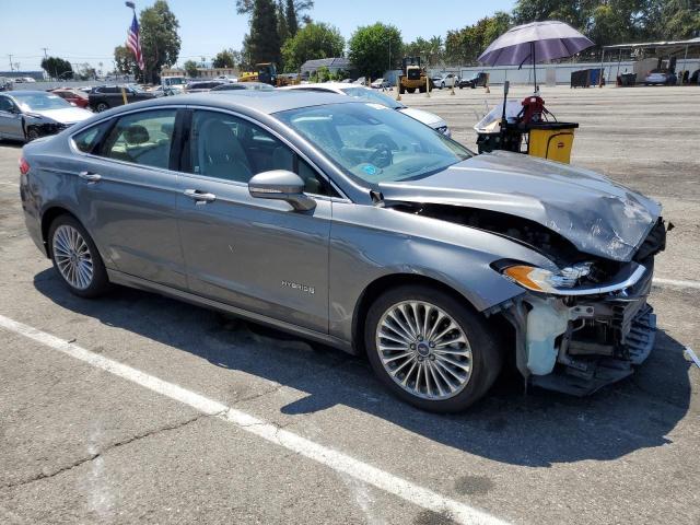 3FA6P0RU1ER379521 - 2014 FORD FUSION TITANIUM HEV GRAY photo 4