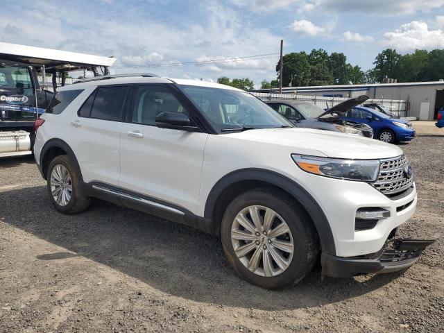 1FMSK8FH6MGA77219 - 2021 FORD EXPLORER LIMITED თეთრი ფოტო 4