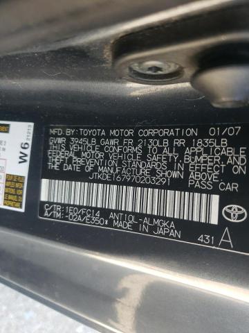 JTKDE167970203291 - 2007 TOYOTA SCION TC CHARCOAL photo 13