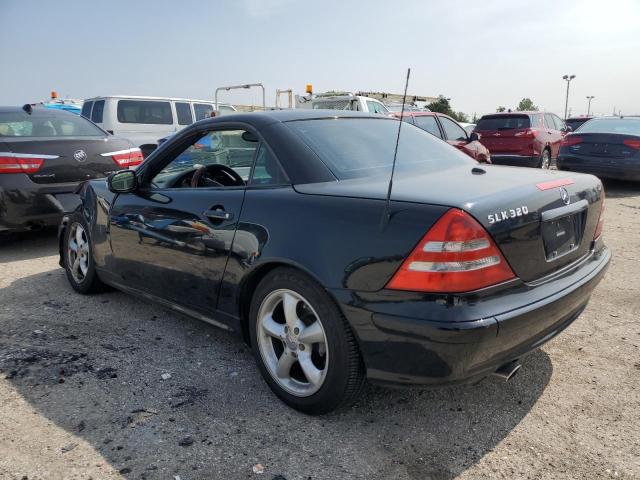 WDBKK65F24F300319 - 2004 MERCEDES-BENZ SLK 320 BLACK photo 2