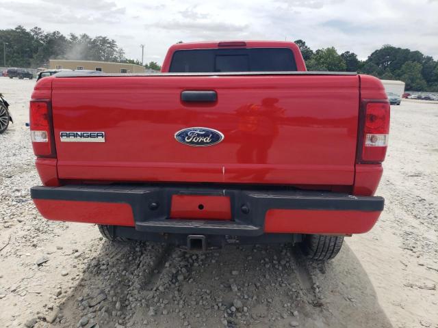 1FTYR14E68PB15998 - 2008 FORD RANGER SUPER CAB RED photo 6