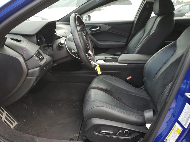 19UUB6F54MA009934 - 2021 ACURA TLX TECH A BLUE photo 7