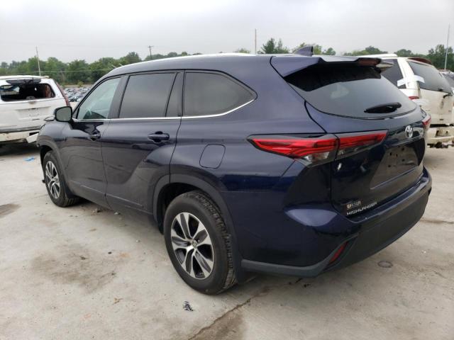 5TDHZRBH5MS131797 - 2021 TOYOTA HIGHLANDER XLE Mavi foto 2