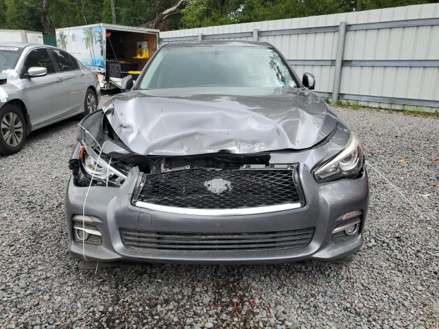 JN1EV7AP0GM303233 - 2016 INFINITI Q50 PREMIUM GRAY photo 5