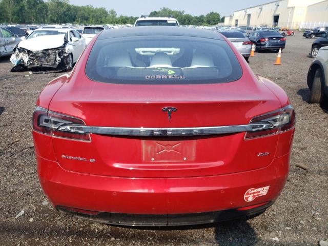 5YJSA1E26HF187733 - 2017 TESLA MODEL S Կարմիր լուսանկար 6
