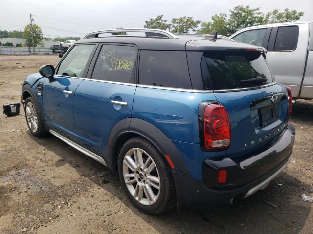 WMZYV5C31J3E03625 - 2018 MINI COOPER COUNTRYMAN ALL4 BLUE photo 2