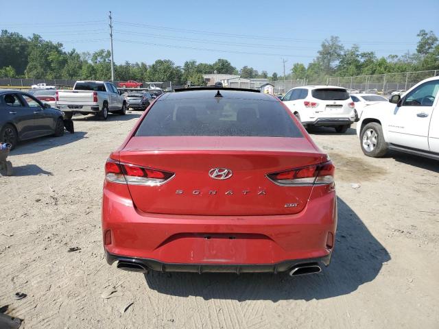 5NPE34ABXKH764657 - 2019 HYUNDAI SONATA LIMITED TURBO RED photo 6