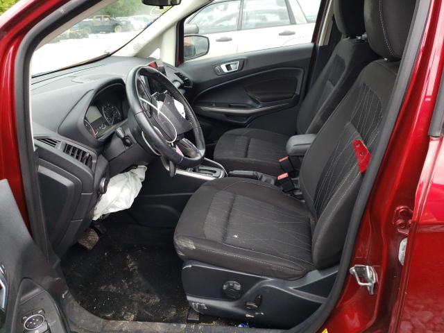 MAJ3S2GEXKC306053 - 2019 FORD ECOSPORT SE BURGUNDY photo 7