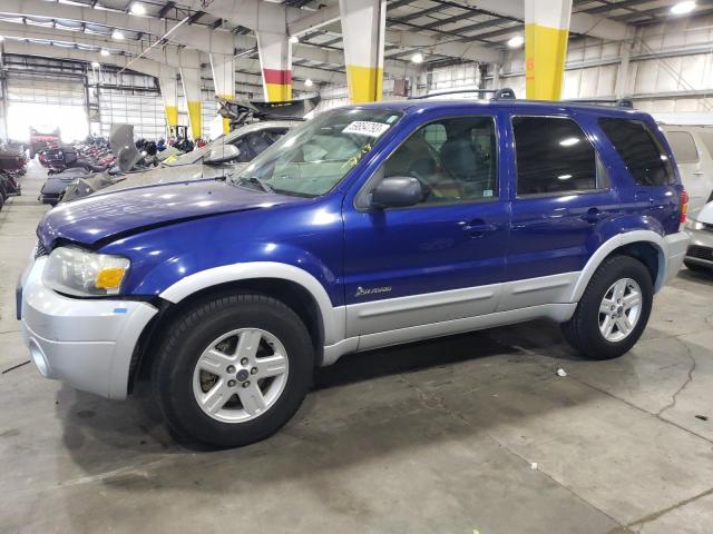 1FMYU96H56KA58302 - 2006 FORD ESCAPE HEV BLUE photo 1