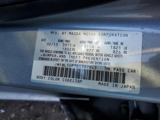 JM1BL1UP7D1797943 - 2013 MAZDA MAZDA 3 I SILVER photo 12