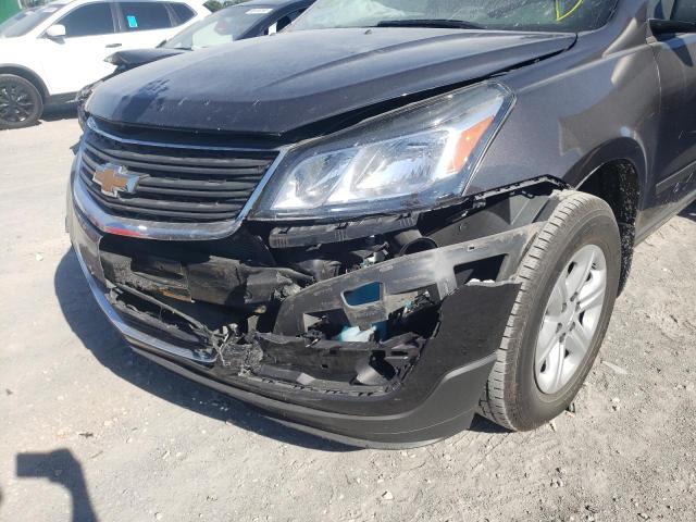 1GNKRFED2HJ205037 - 2017 CHEVROLET TRAVERSE LS BLACK photo 9