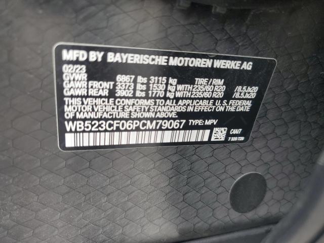 WB523CF06PCM79067 - 2023 BMW IX XDRIVE50 GRAY photo 13