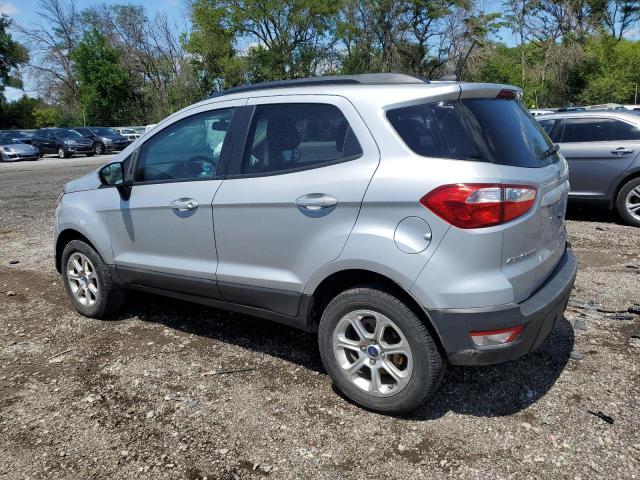 MAJ6S3GL7KC302673 - 2019 FORD ECOSPORT SE Srebrny zdjęcie 2