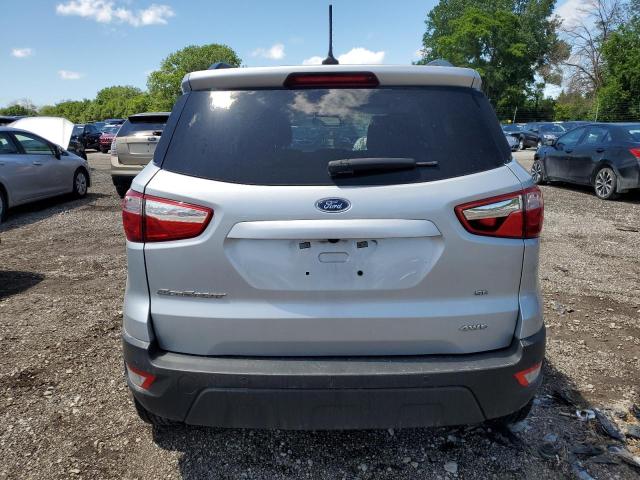 MAJ6S3GL7KC302673 - 2019 FORD ECOSPORT SE SILVER photo 6