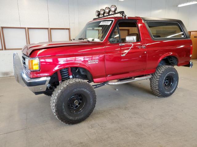 1FMEU15HXKLB05852 - 1989 FORD BRONCO U100 RED photo 1