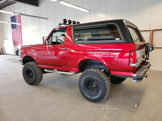 1FMEU15HXKLB05852 - 1989 FORD BRONCO U100 RED photo 2