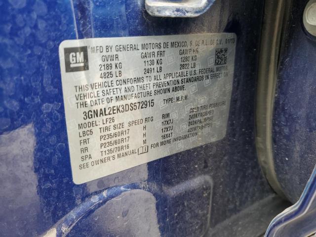 3GNAL2EK3DS572915 - 2013 CHEVROLET CAPTIVA LS 蓝色 照片 13