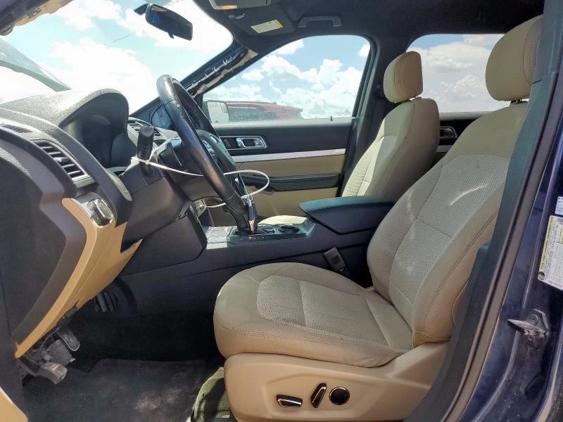 1FM5K7D84HGD13026 - 2017 FORD EXPLORER XLT BLUE photo 7