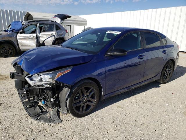 3KPF34AD2ME388937 - 2021 KIA FORTE GT LINE BLUE photo 1