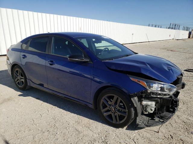 3KPF34AD2ME388937 - 2021 KIA FORTE GT LINE BLUE photo 4