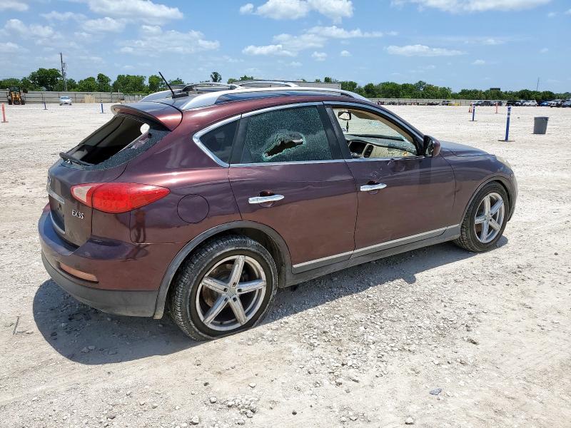 JN1AJ0HRXBM852150 - 2011 INFINITI EX35 BASE MAROON photo 3