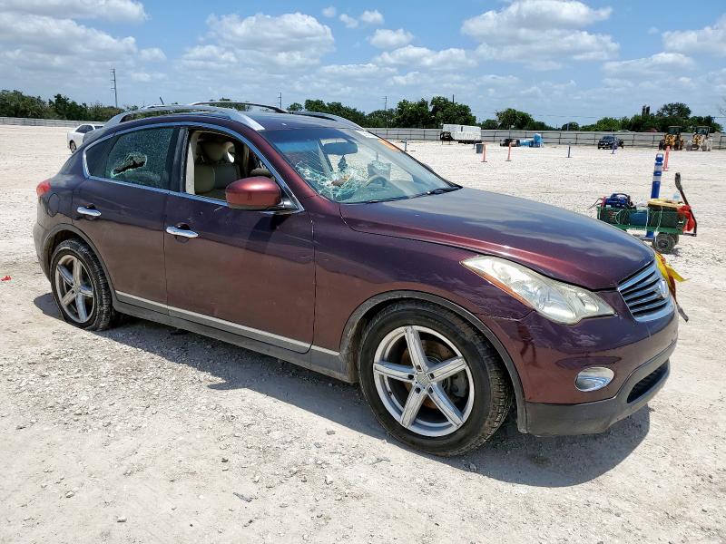 JN1AJ0HRXBM852150 - 2011 INFINITI EX35 BASE MAROON photo 4