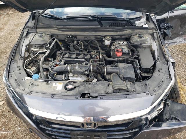 1HGCV1F56KA145209 - 2019 HONDA ACCORD EXL GRAY photo 11