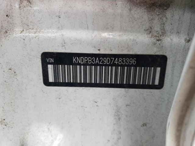 KNDPB3A29D7483396 - 2013 KIA SPORTAGE BASE WHITE photo 13