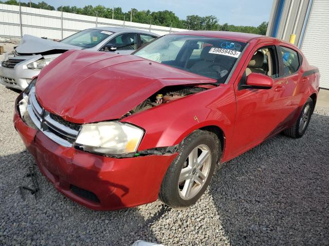 1B3BD1FB5BN509309 - 2011 DODGE AVENGER MAINSTREET RED photo 1